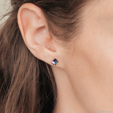 Пусеты Fiore Luna, Crystal Blue, SWE0127/1 B G Пусеты Fiore Luna, Crystal Blue, SWE0127/1 B G